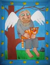 Тихий ангел 80х60см х.а. Вася Ложкин